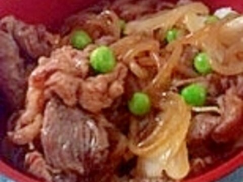 めんつゆで牛丼　味に失敗なし！！！？